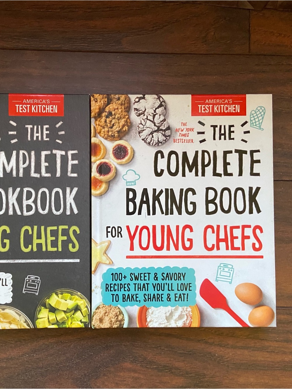 America’s Test Kitchen Book Set of Two -  Baking & Cooking Book for Young Chefs